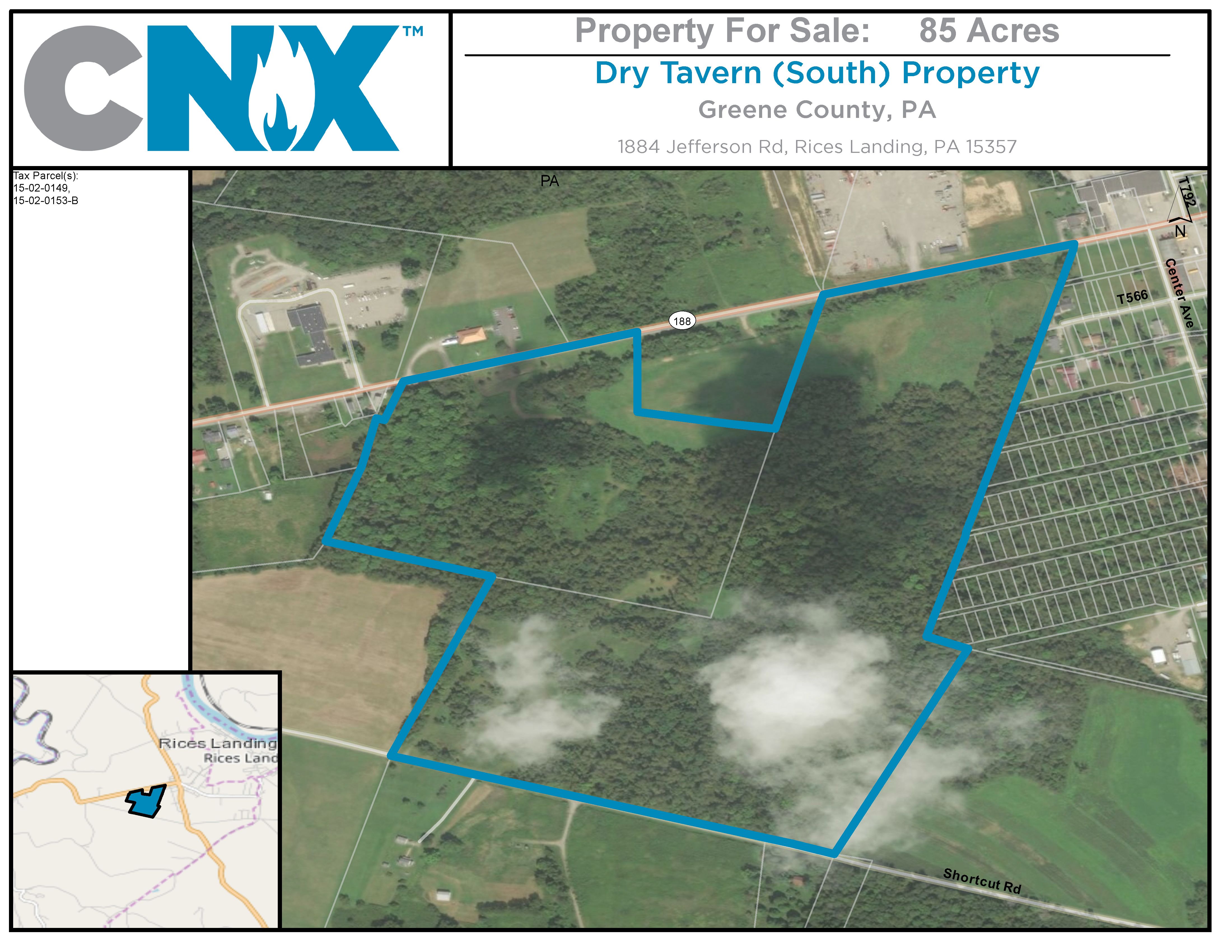 Rices Landing, Greene County, PA Undeveloped Land for sale Property ID