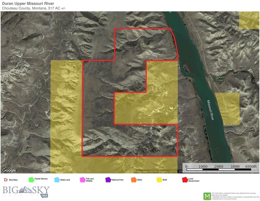 Fort Benton, Chouteau County, MT Undeveloped Land for sale Property ID
