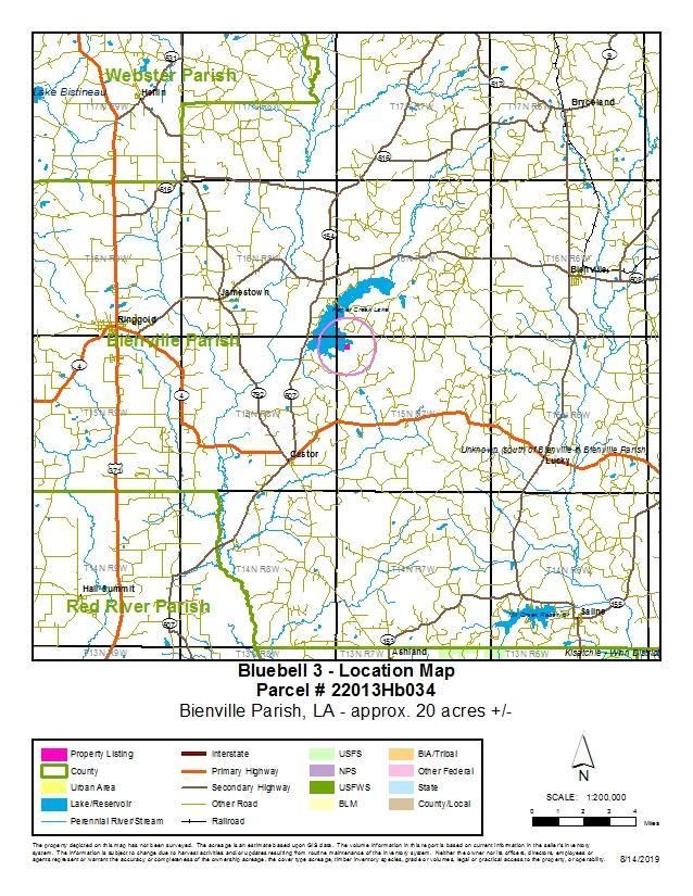 Ringgold, Bienville Parish, LA Recreational Property, Timberland