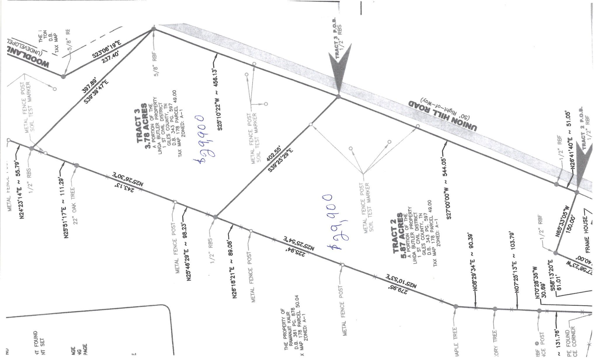 Ardmore, Giles County, TN Undeveloped Land for sale Property ID