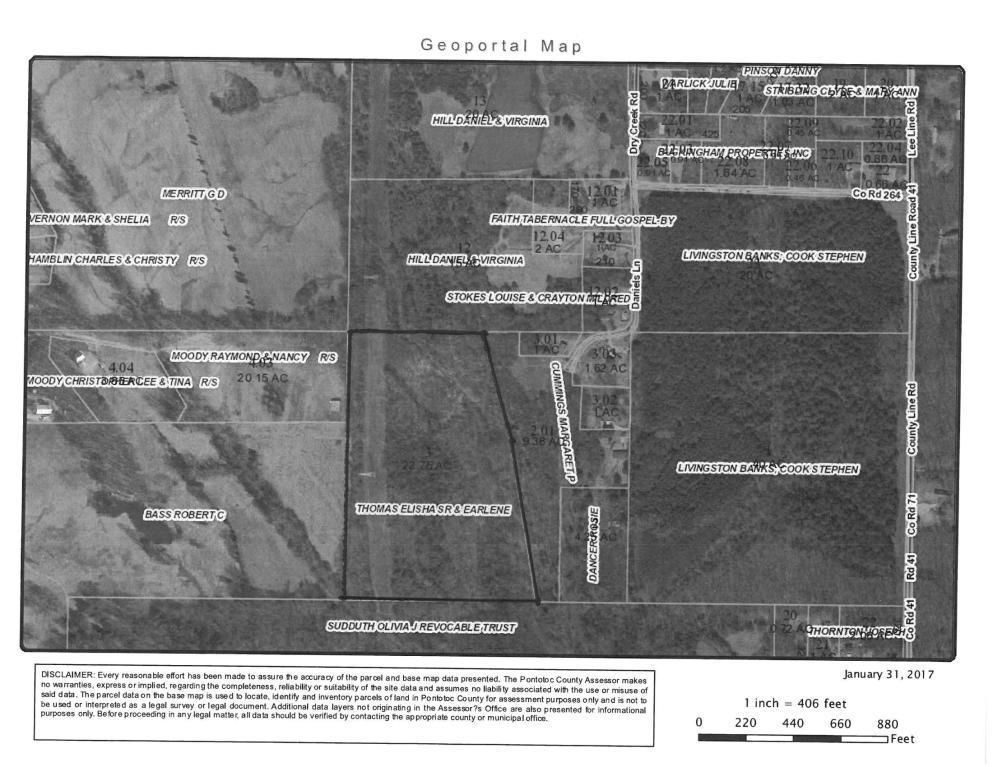 Pontotoc, Pontotoc County, MS Undeveloped Land for sale Property ID
