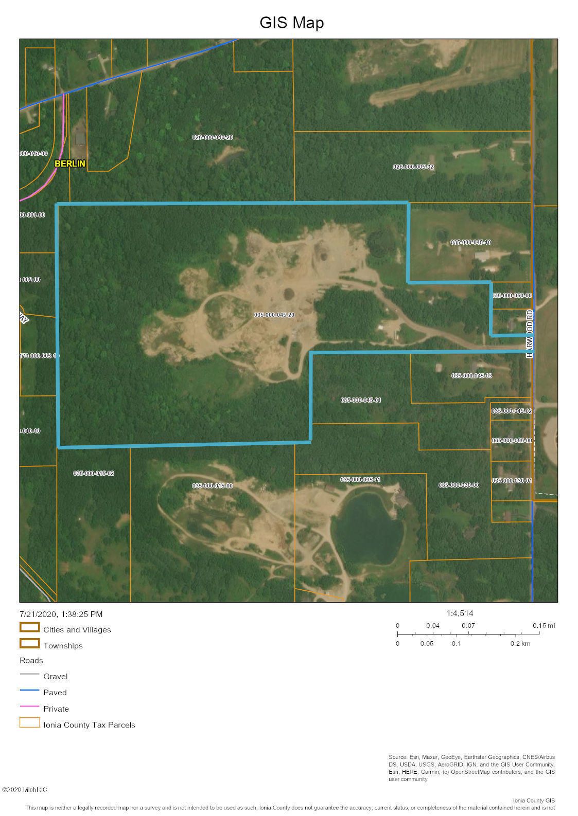 Ionia, Ionia County, MI Undeveloped Land for sale Property ID