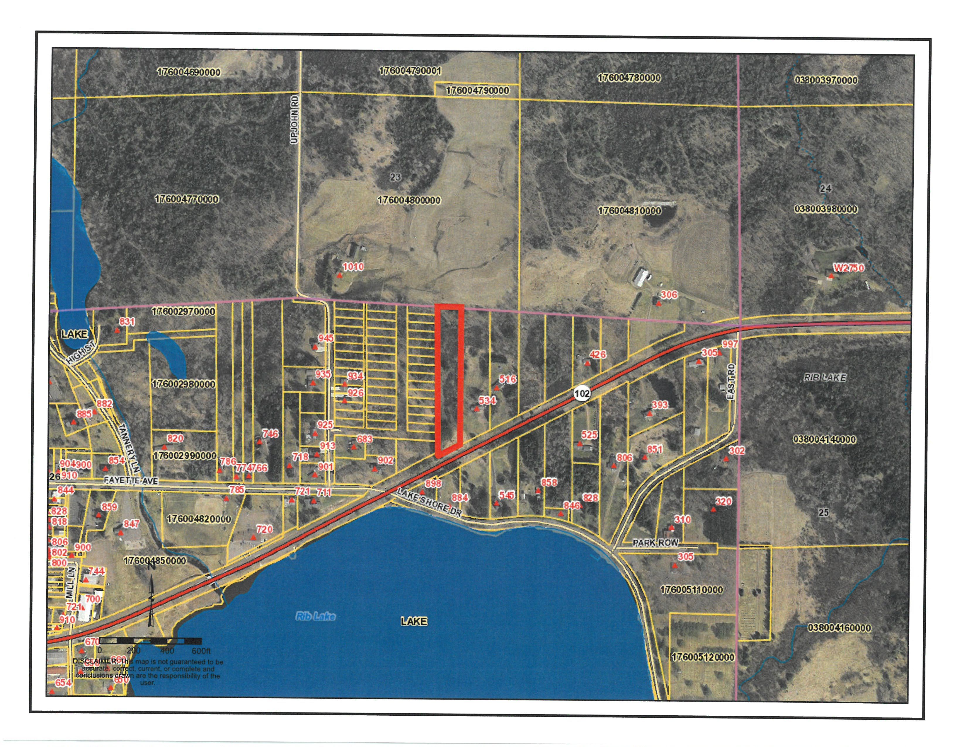 Rib Lake, Taylor County, WI Undeveloped Land, Homesites for sale