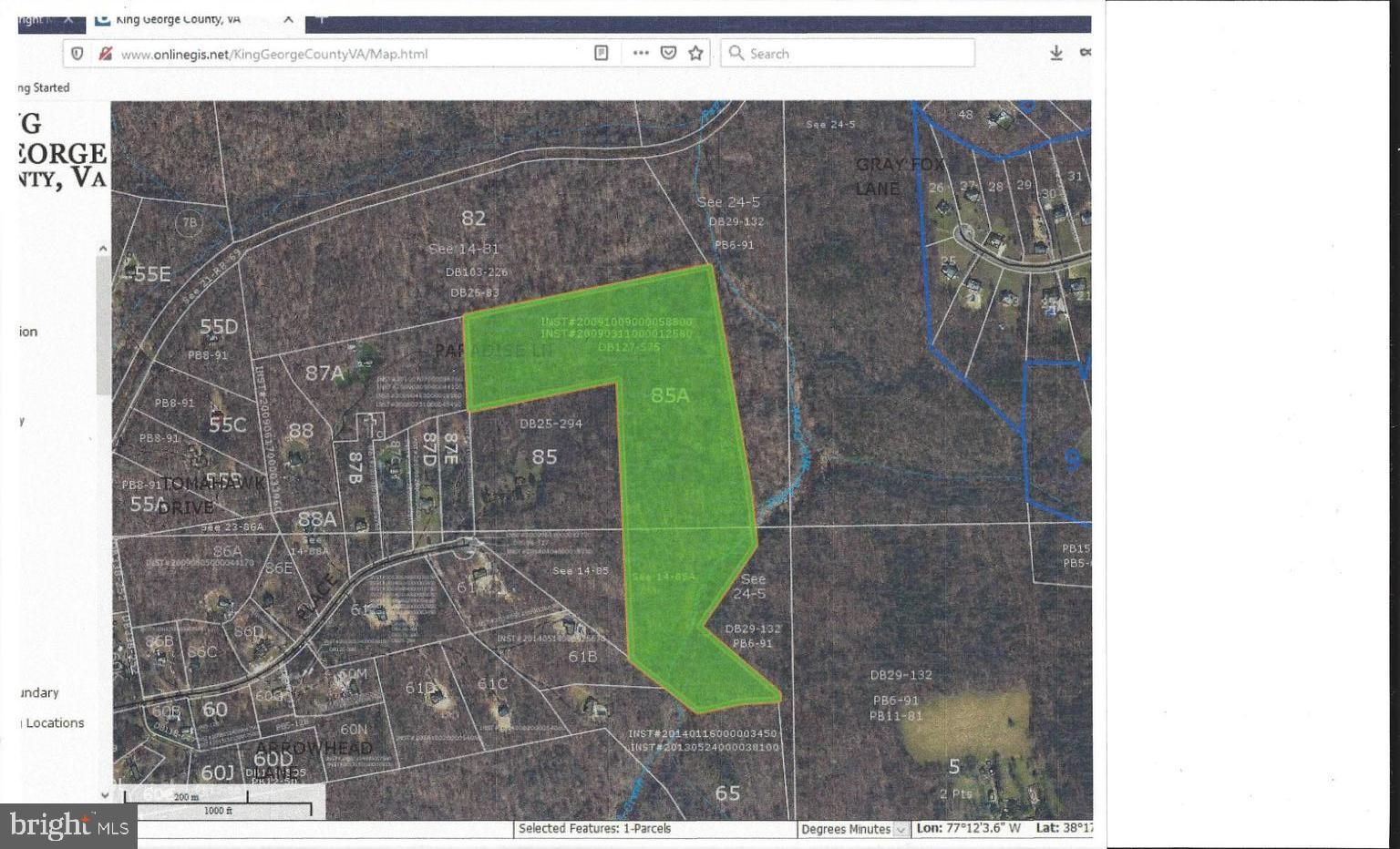King King County, VA Undeveloped Land for sale Property