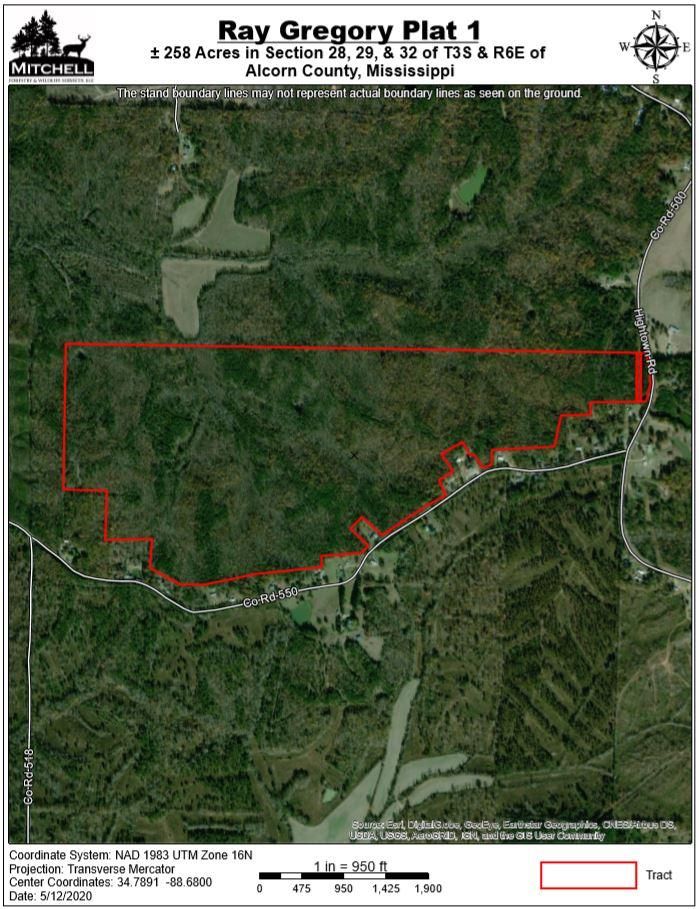 258 acres in Kossuth, MS, 38834 LandWatch
