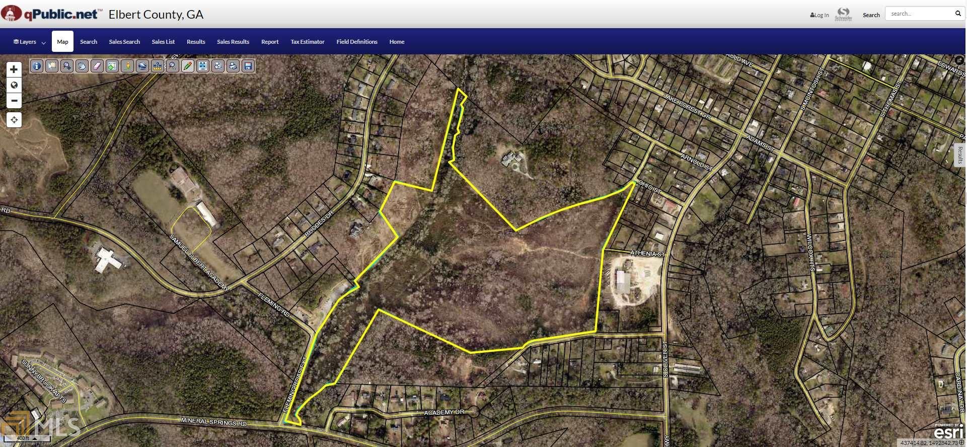 Elberton, Elbert County, GA Undeveloped Land for sale Property ID