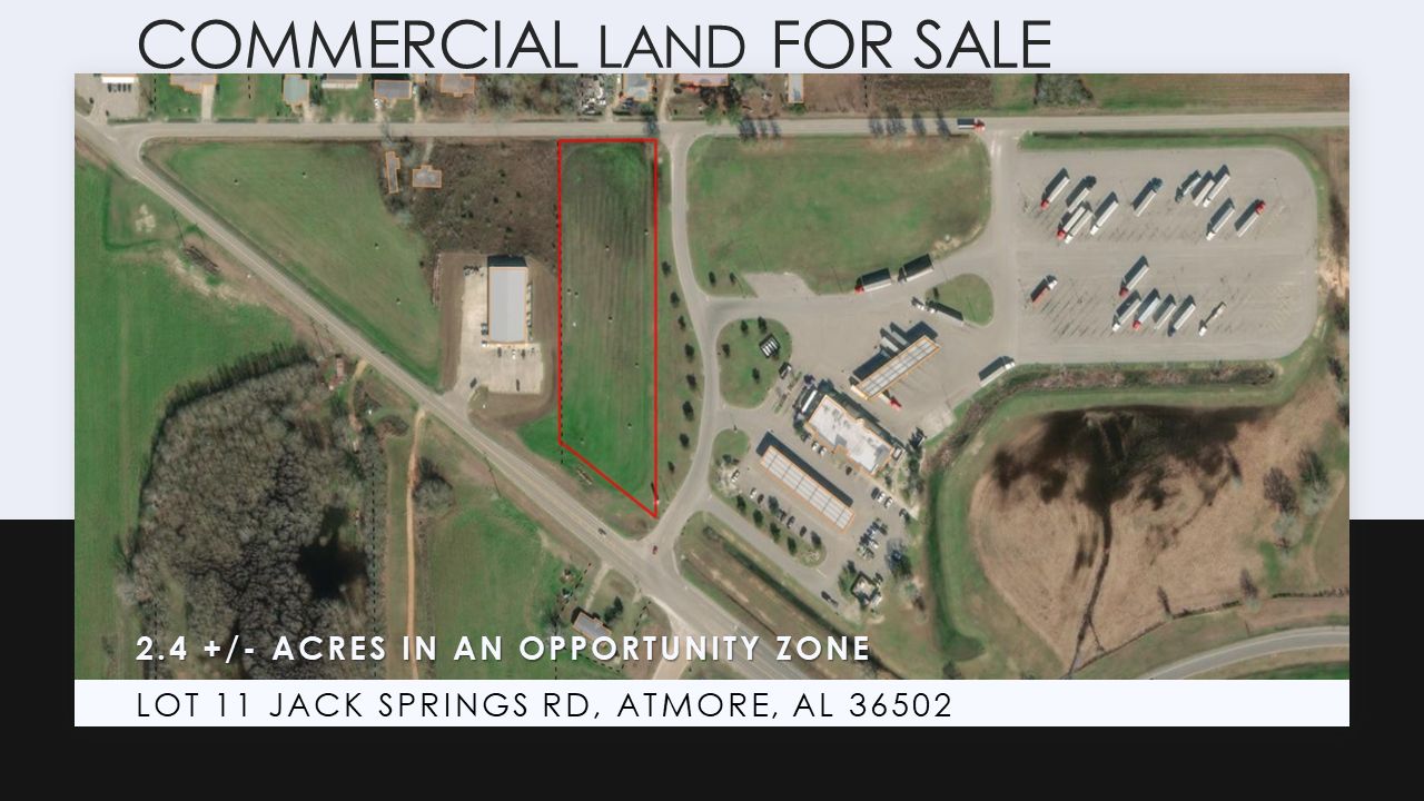 Atmore, Escambia County, AL Undeveloped Land, Commercial Property