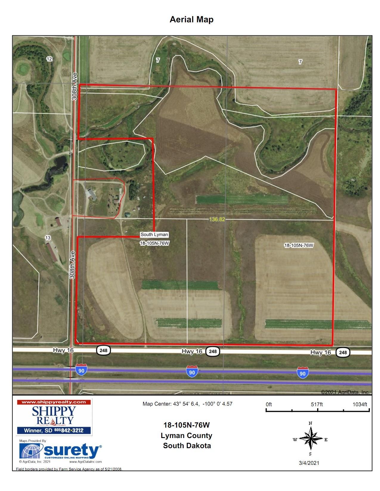 Presho, Lyman County, SD Farms and Ranches, Hunting Property for sale