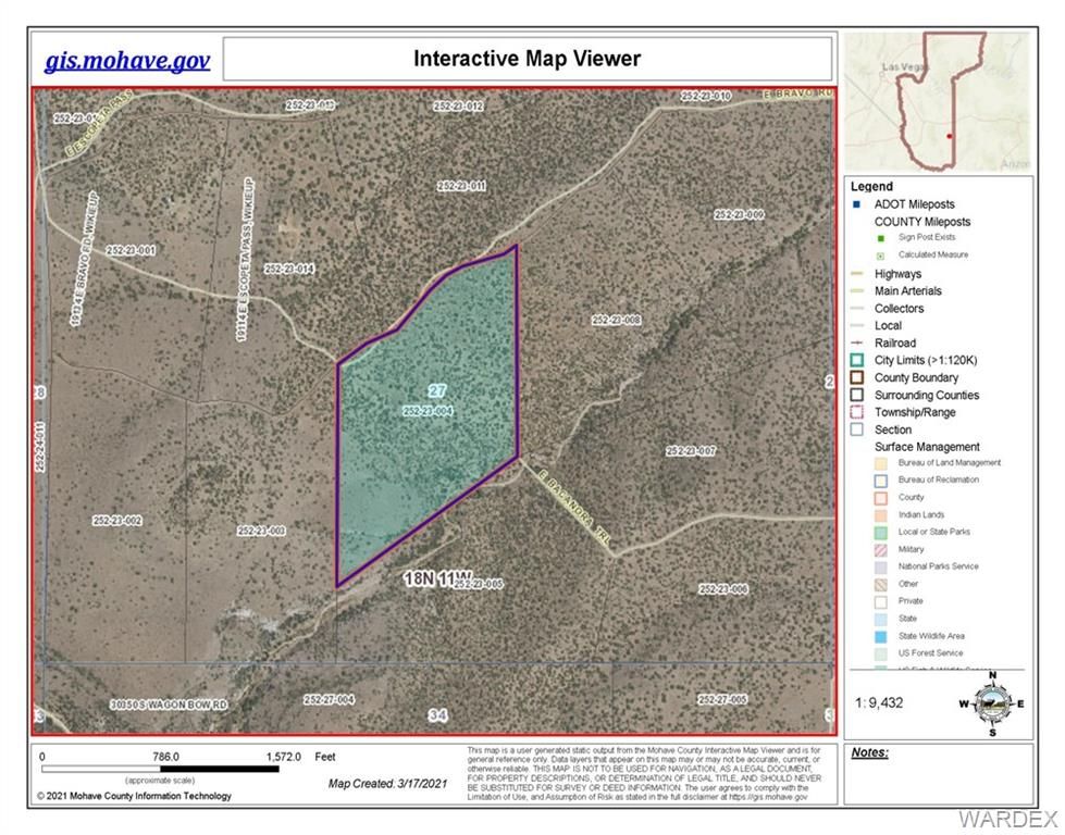 Wikieup, Mohave County, AZ Undeveloped Land for sale Property ID