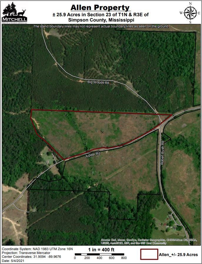 Pinola, Simpson County, MS Recreational Property, Timberland Property
