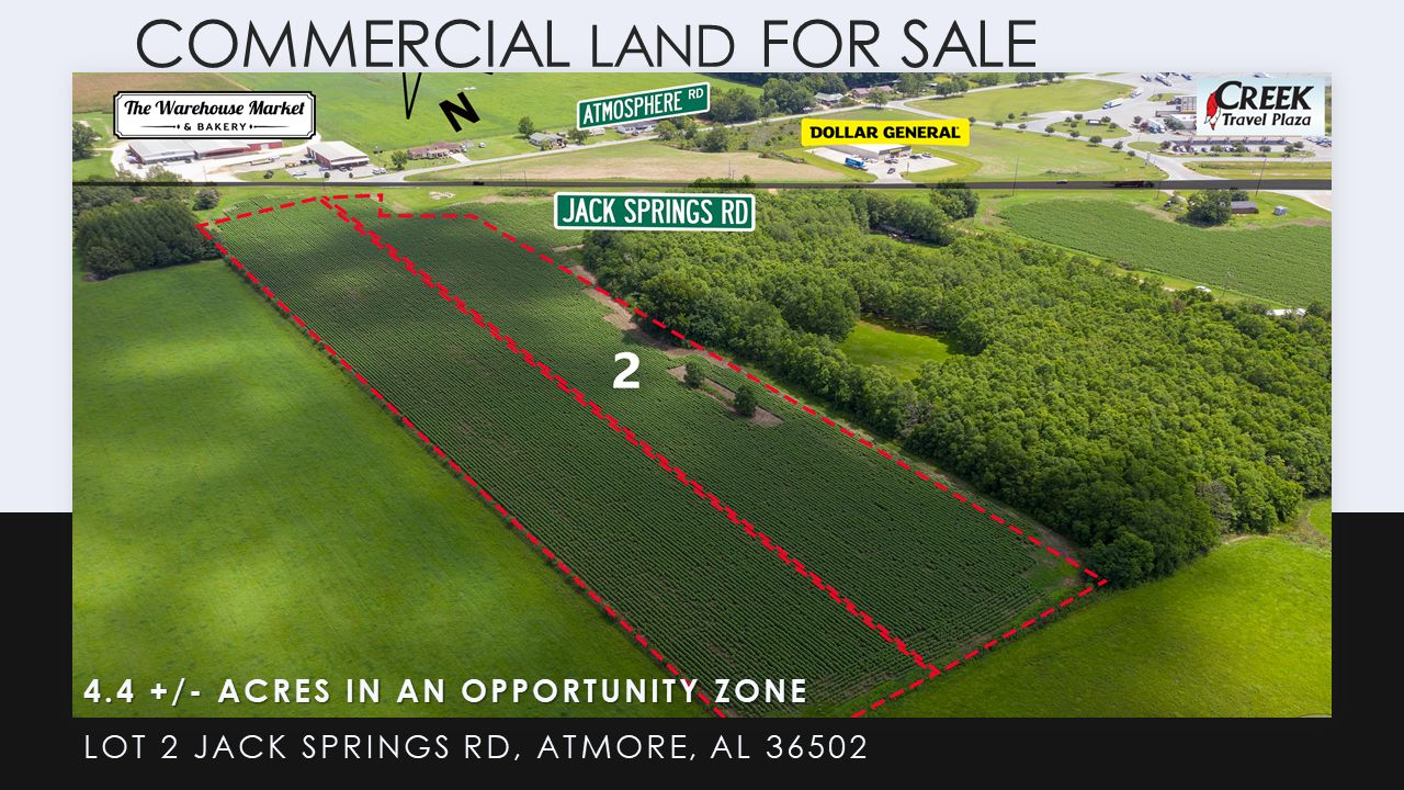 Atmore, Escambia County, AL Undeveloped Land, Commercial Property