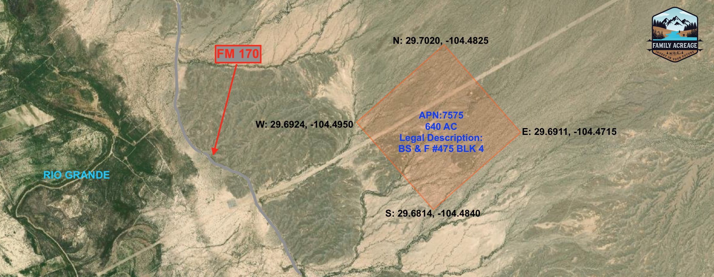 Presidio, Presidio County, TX Recreational Property, Undeveloped Land