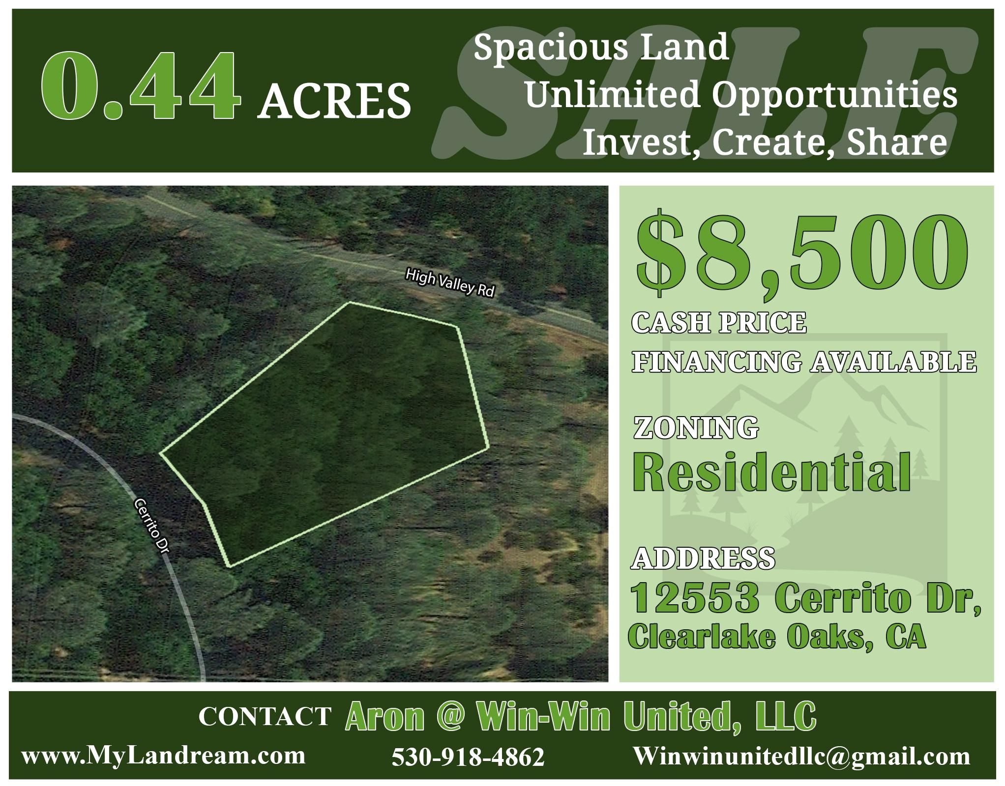 Clearlake Oaks, Lake County, CA Recreational Property, Undeveloped Land