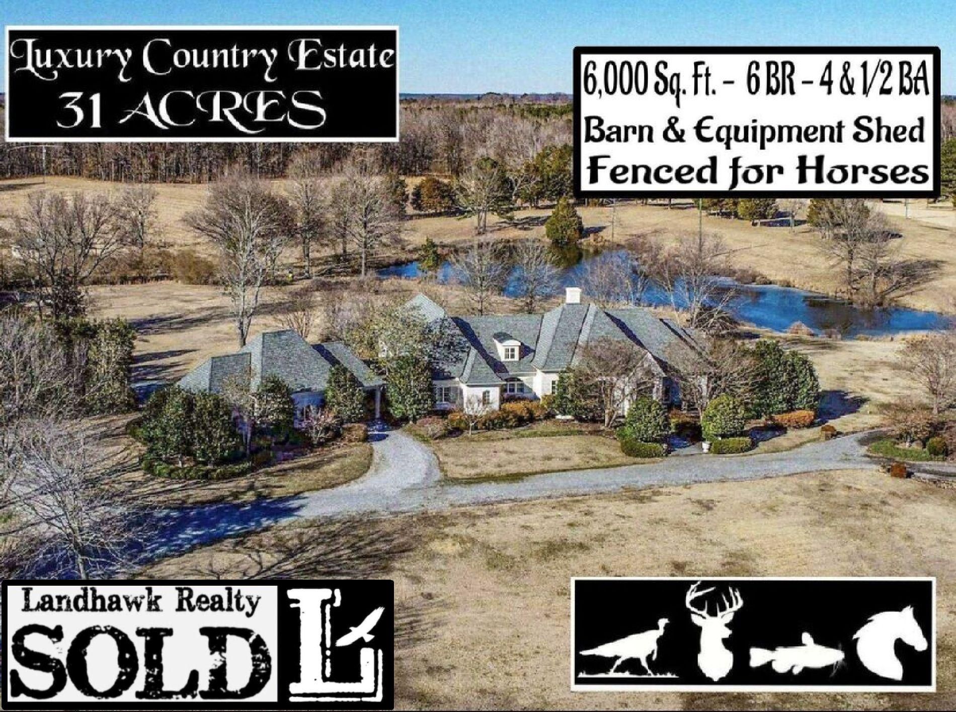 Batesville, Panola County, MS Horse Property, Lakefront Property