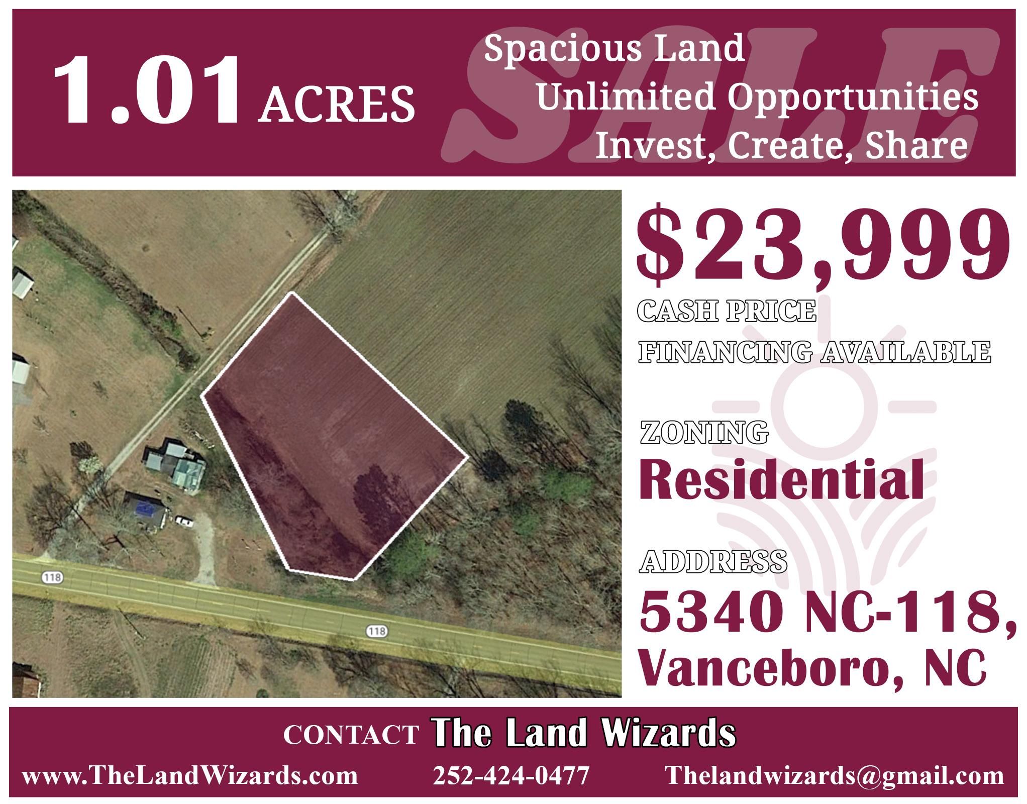 Vanceboro, Craven County, NC Recreational Property, Undeveloped Land