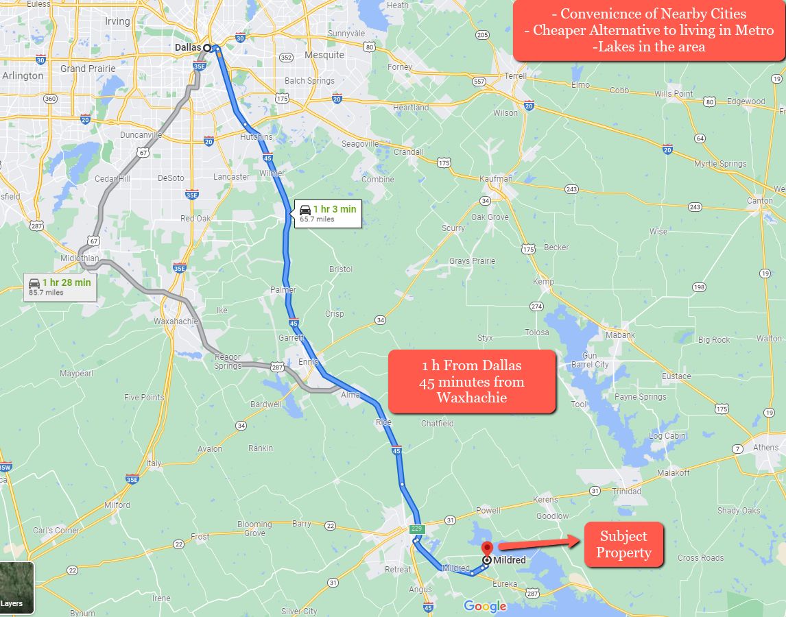 Corsicana, Navarro County, TX Recreational Property, Horse Property