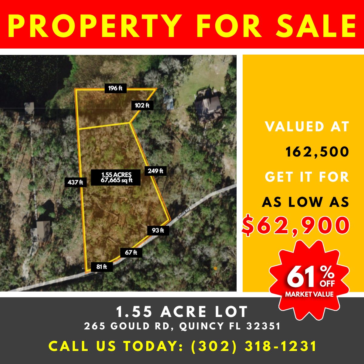 Quincy, Gadsden County, FL Recreational Property, Lakefront Property