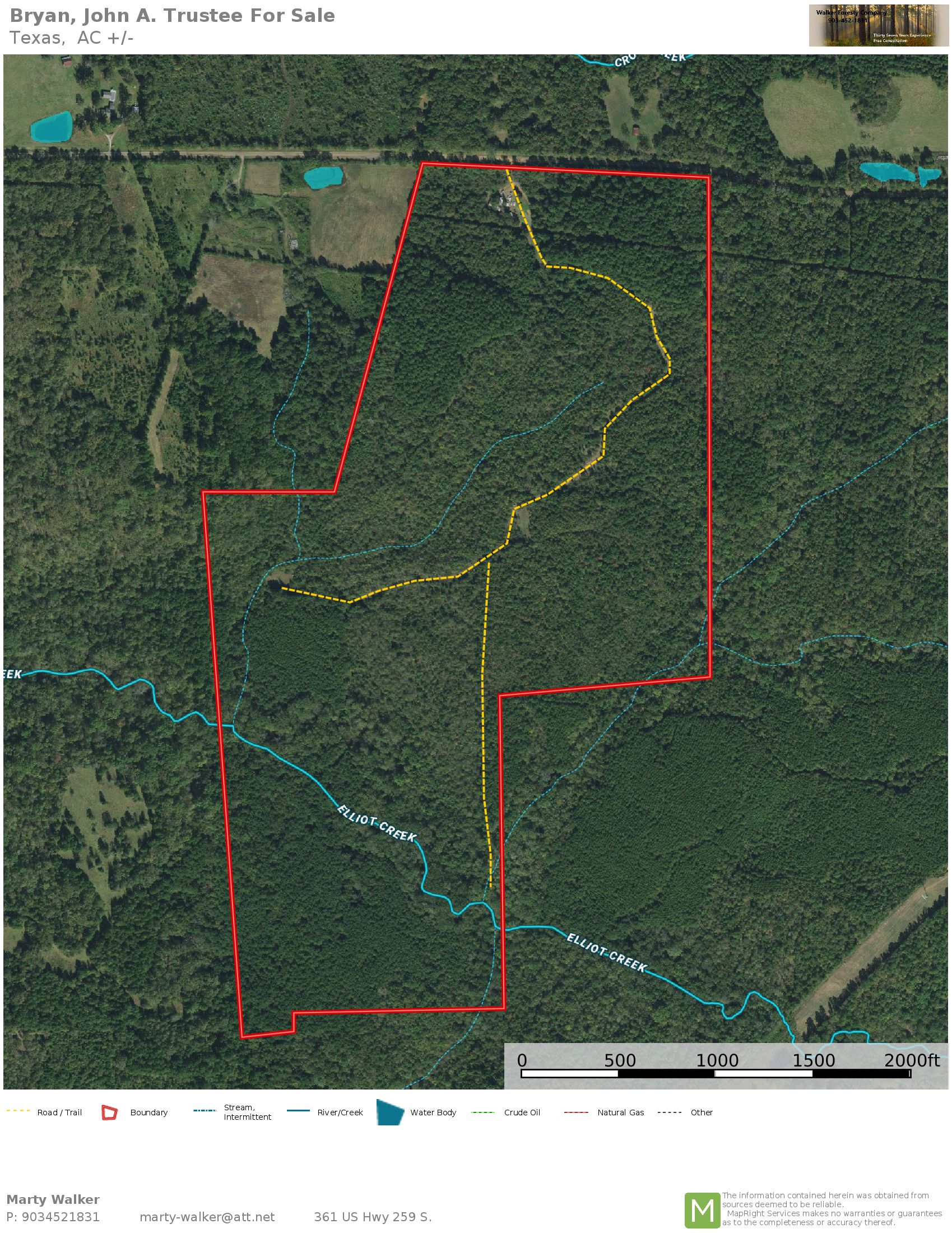 Bryans Mill, Cass County, TX Recreational Property, Timberland Property