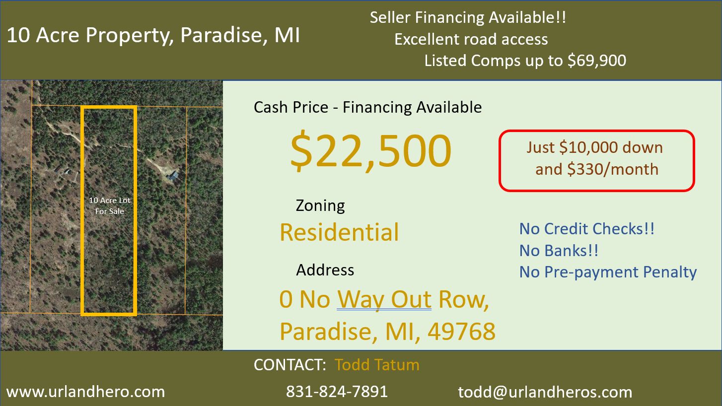 Paradise, Chippewa County, MI Recreational Property, Undeveloped Land