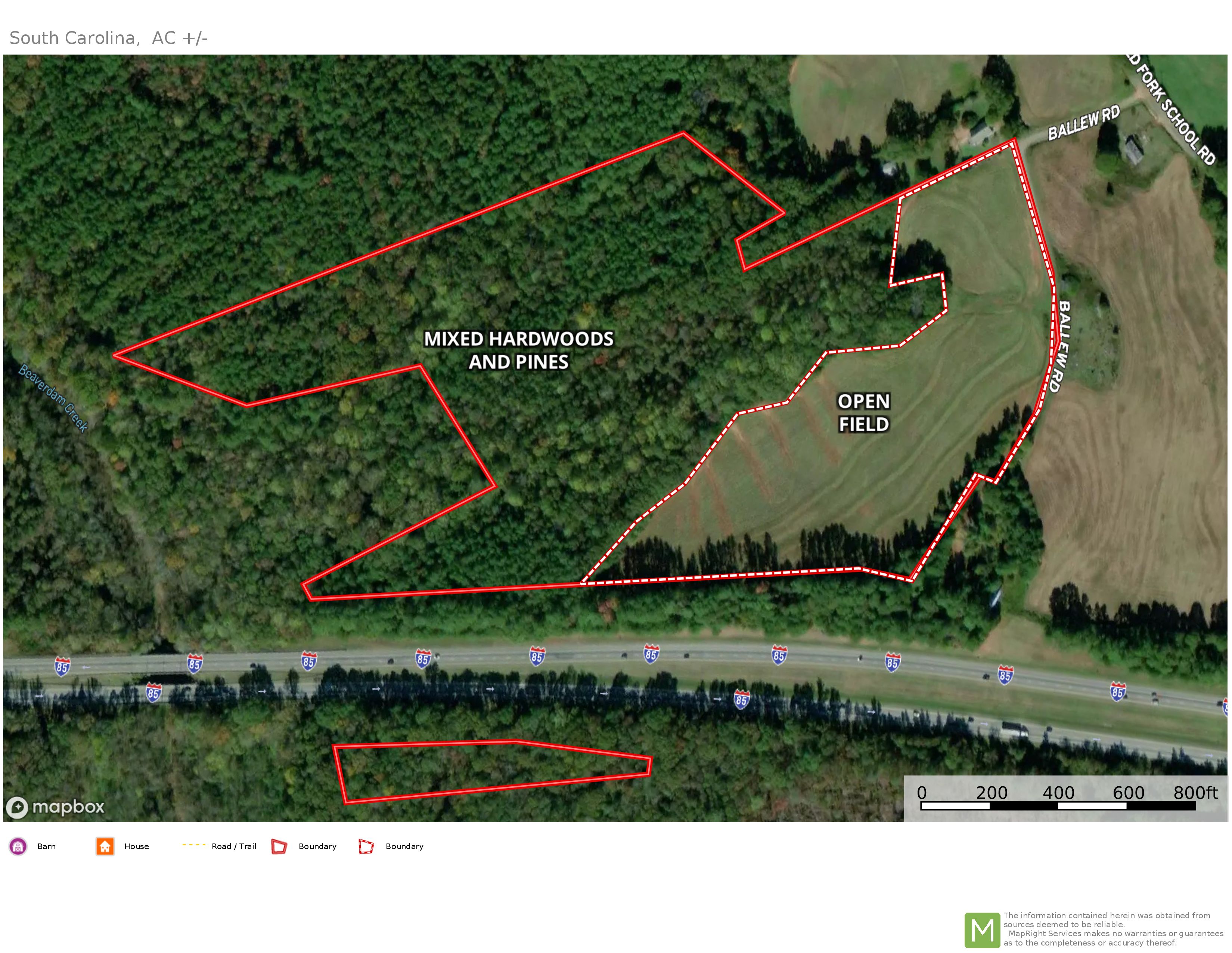 Townville, Anderson County, SC Recreational Property, Undeveloped Land