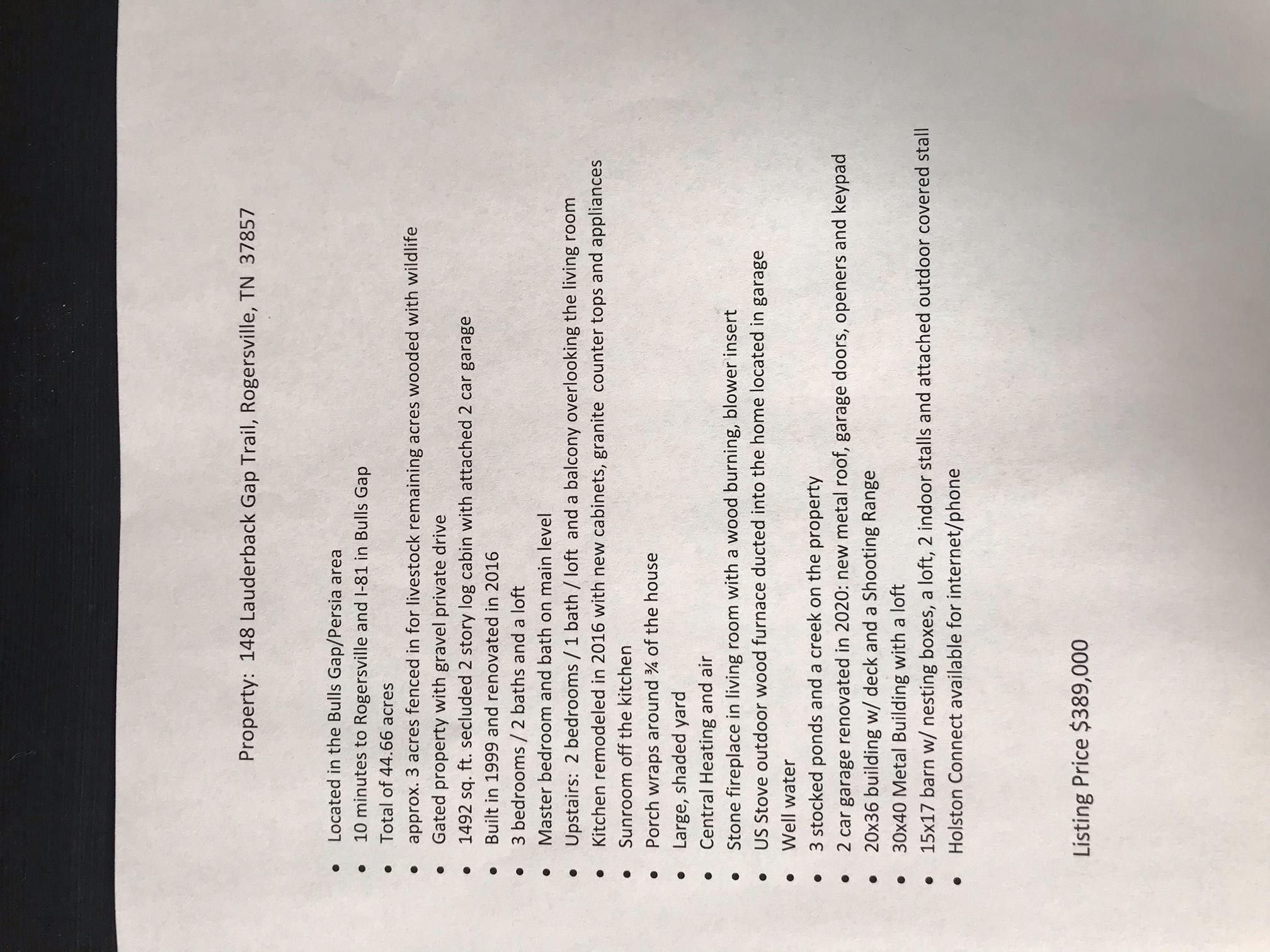 Kyles Ford, Hancock County, TN Undeveloped Land for sale Property ID