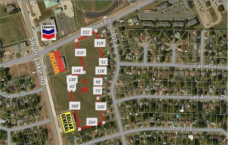 Bossier City, Bossier Parish, LA Commercial Property, Homesites for