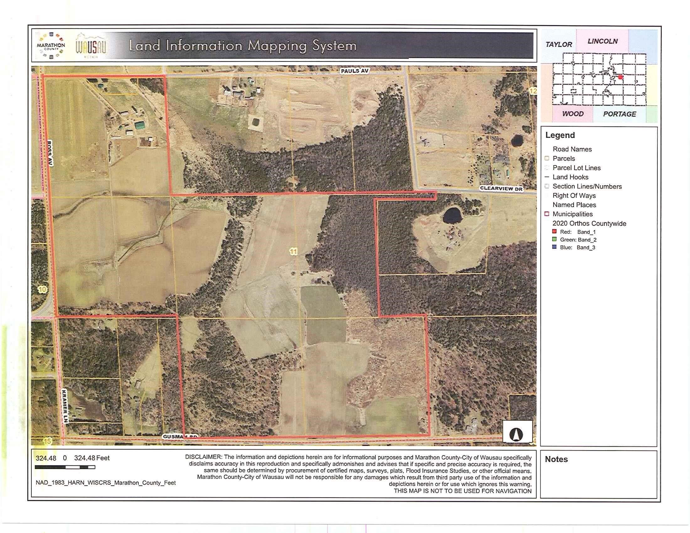 Weston, Marathon County, WI Undeveloped Land, Lakefront Property