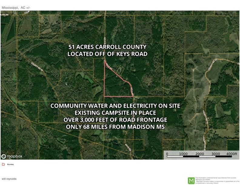 Vaiden, Carroll County, MS Timberland Property, Hunting Property for