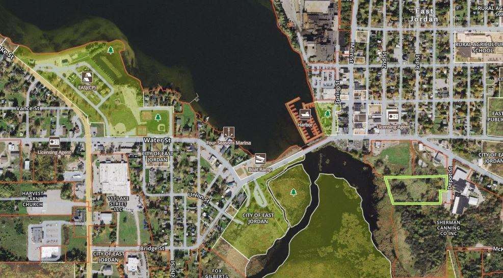 East Jordan, Charlevoix County, MI Commercial Property, Lakefront