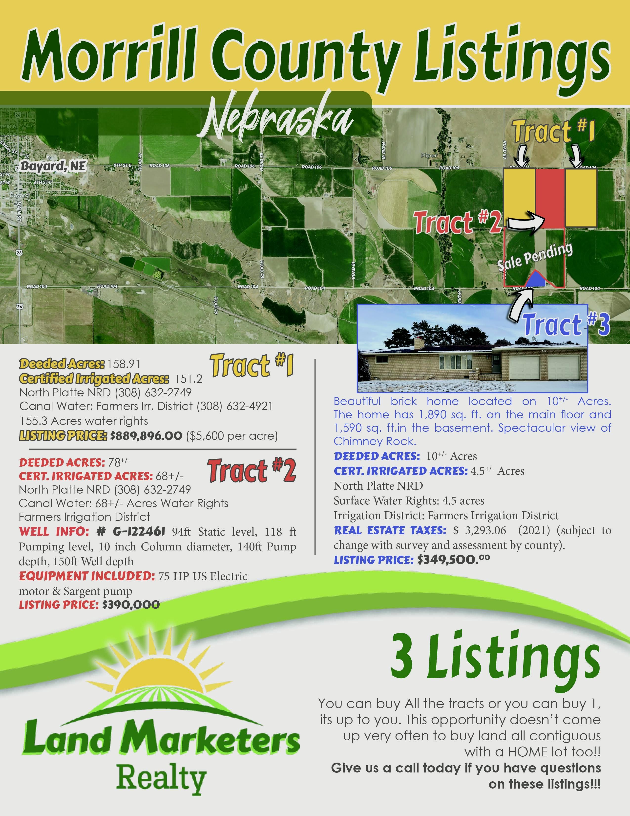 Bayard, Morrill County, NE Farms and Ranches, House for sale Property