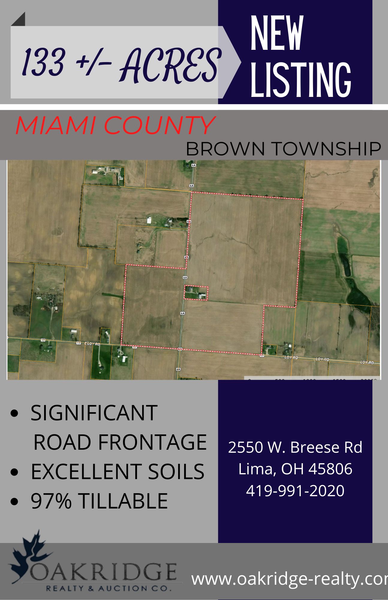 Conover, Miami County, OH Farms and Ranches for sale Property ID