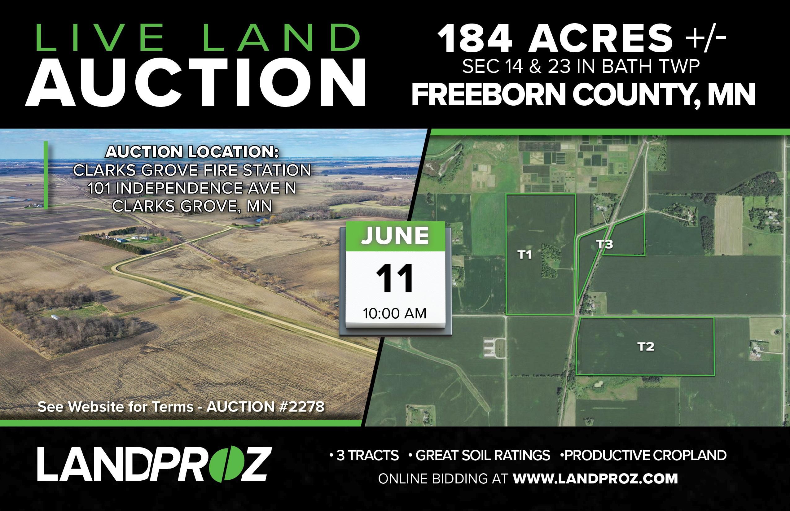 Ellendale, Freeborn County, MN Farms and Ranches for auction Property