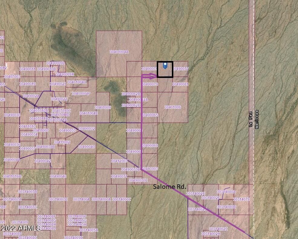 Salome, La Paz County, AZ Undeveloped Land for sale Property ID