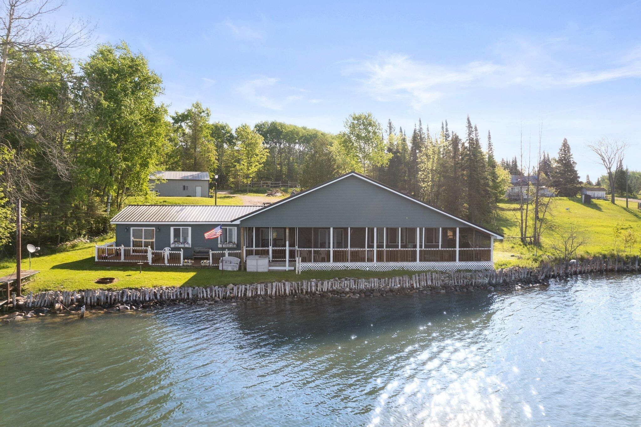 Barbeau, Chippewa County, MI Lakefront Property, Waterfront Property, House for sale Property ID