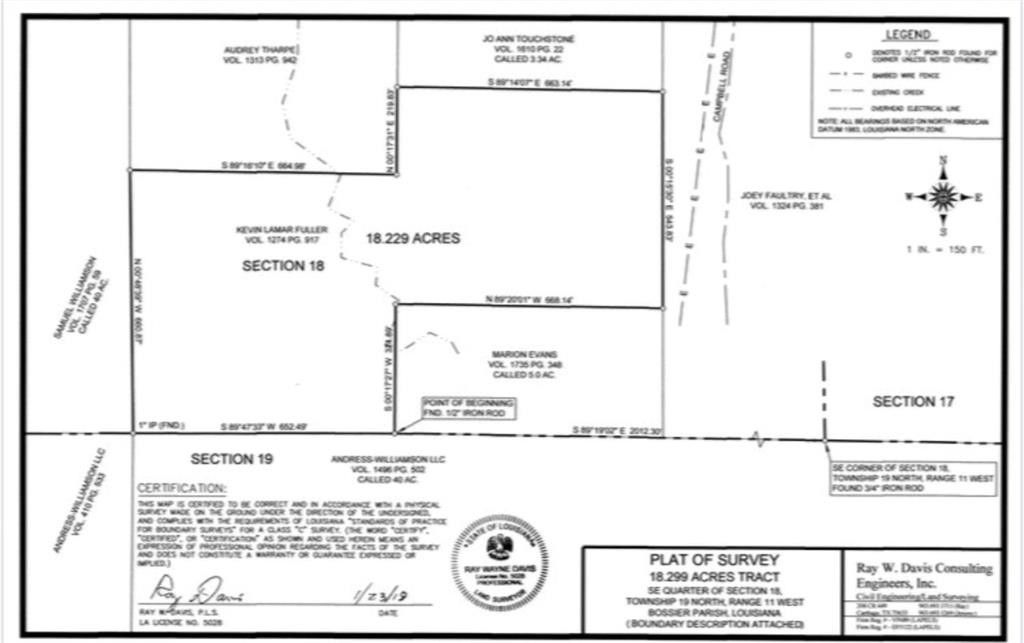 Haughton, Bossier Parish, LA Undeveloped Land for sale Property ID