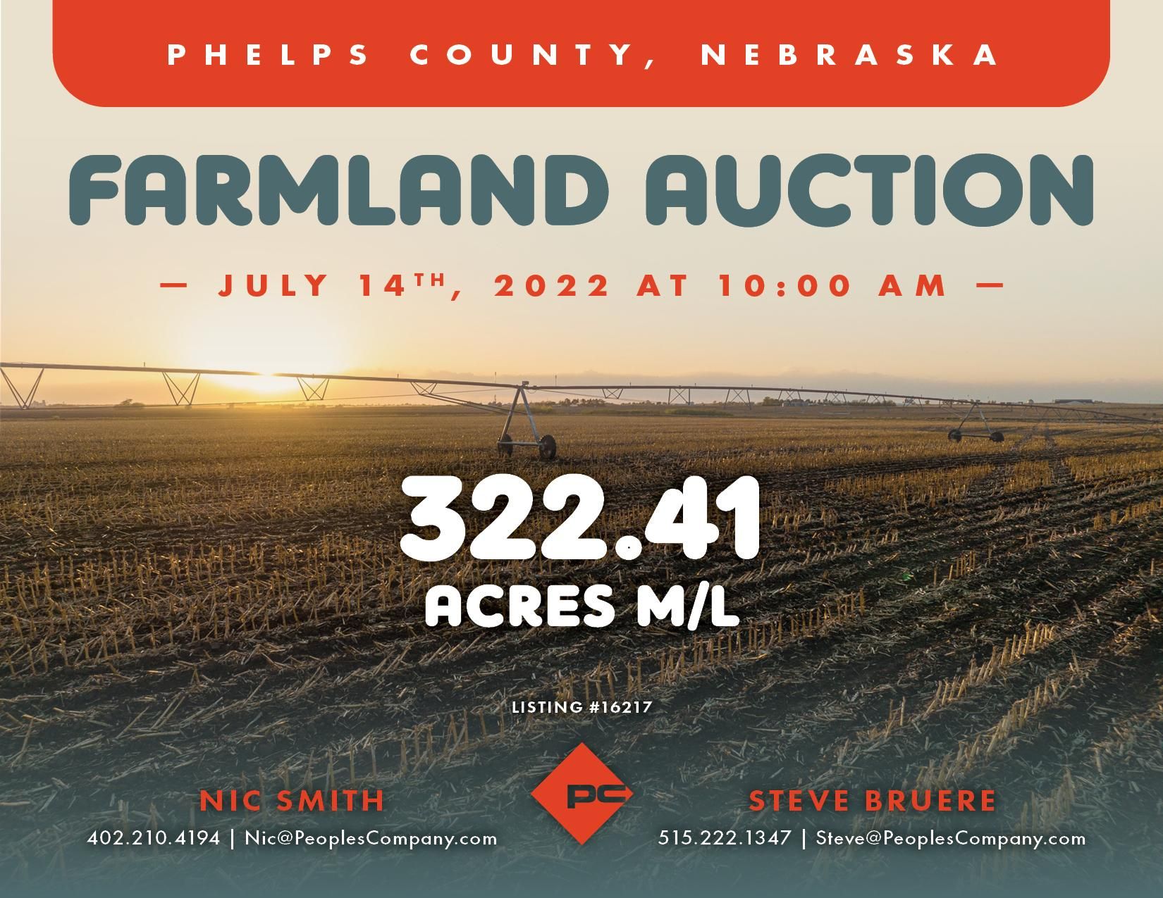 Holdrege, Phelps County, NE Farms and Ranches for auction Property ID