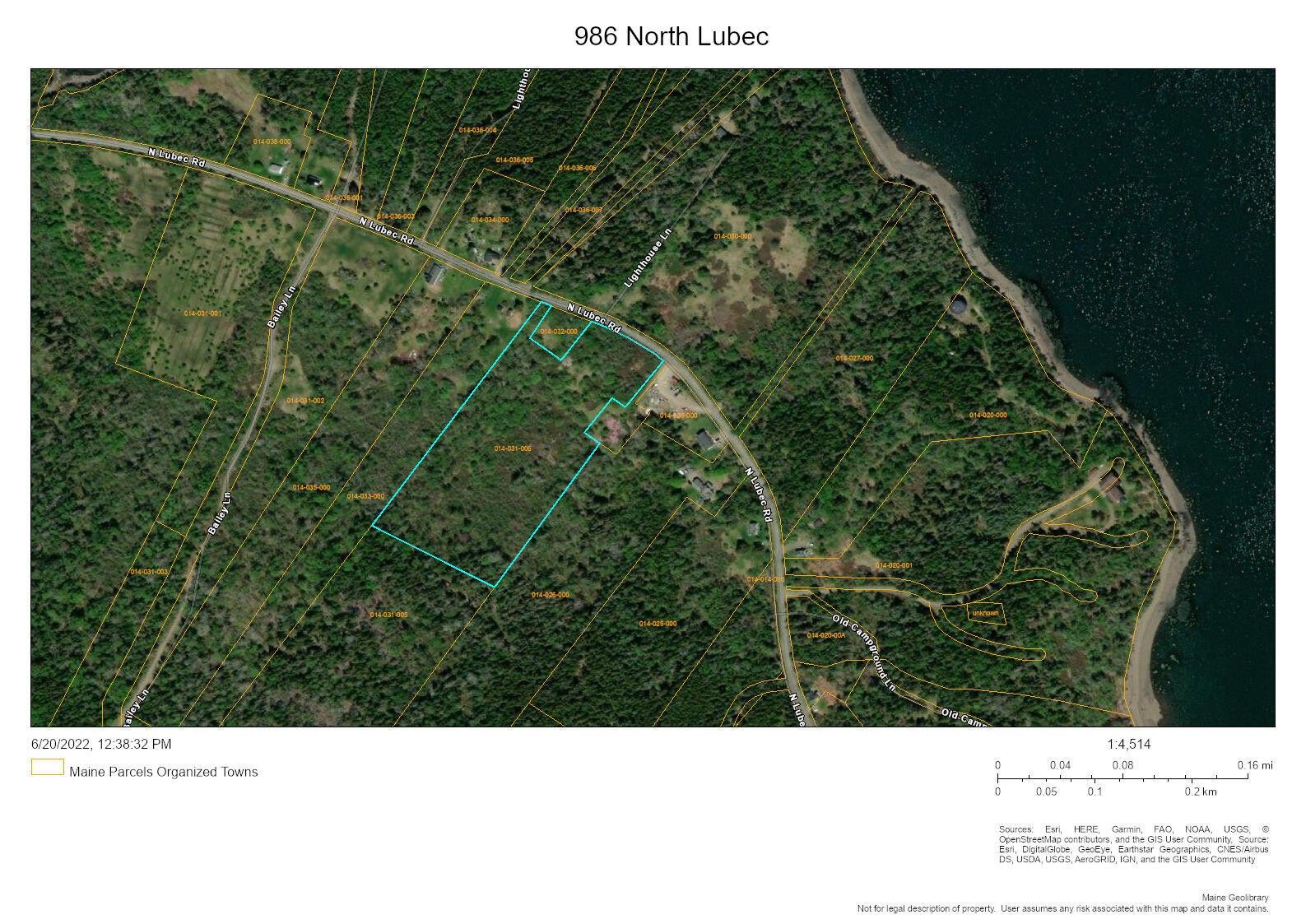 Lubec, Washington County, ME Undeveloped Land for sale Property ID