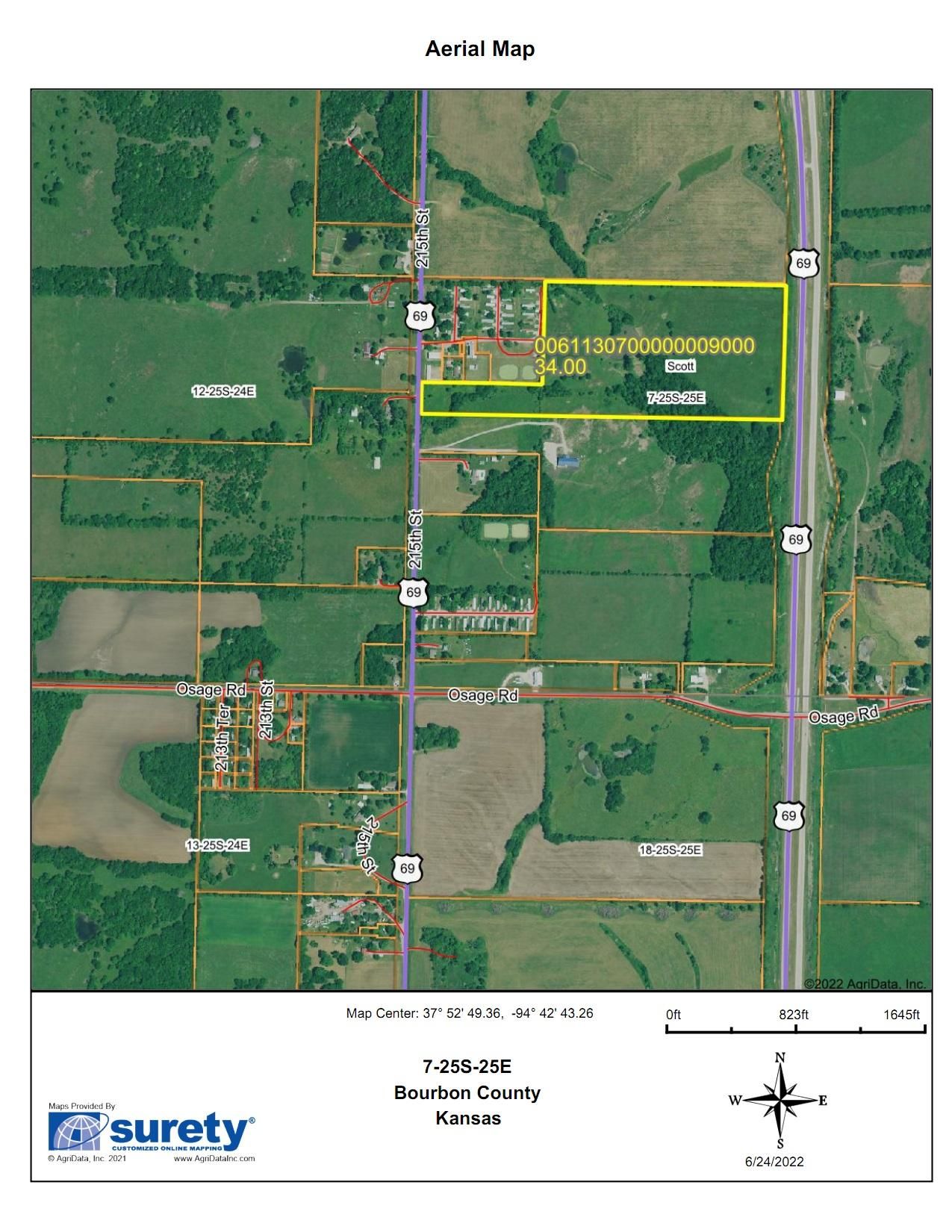 Fort Scott, Bourbon County, KS Farms and Ranches for sale Property ID