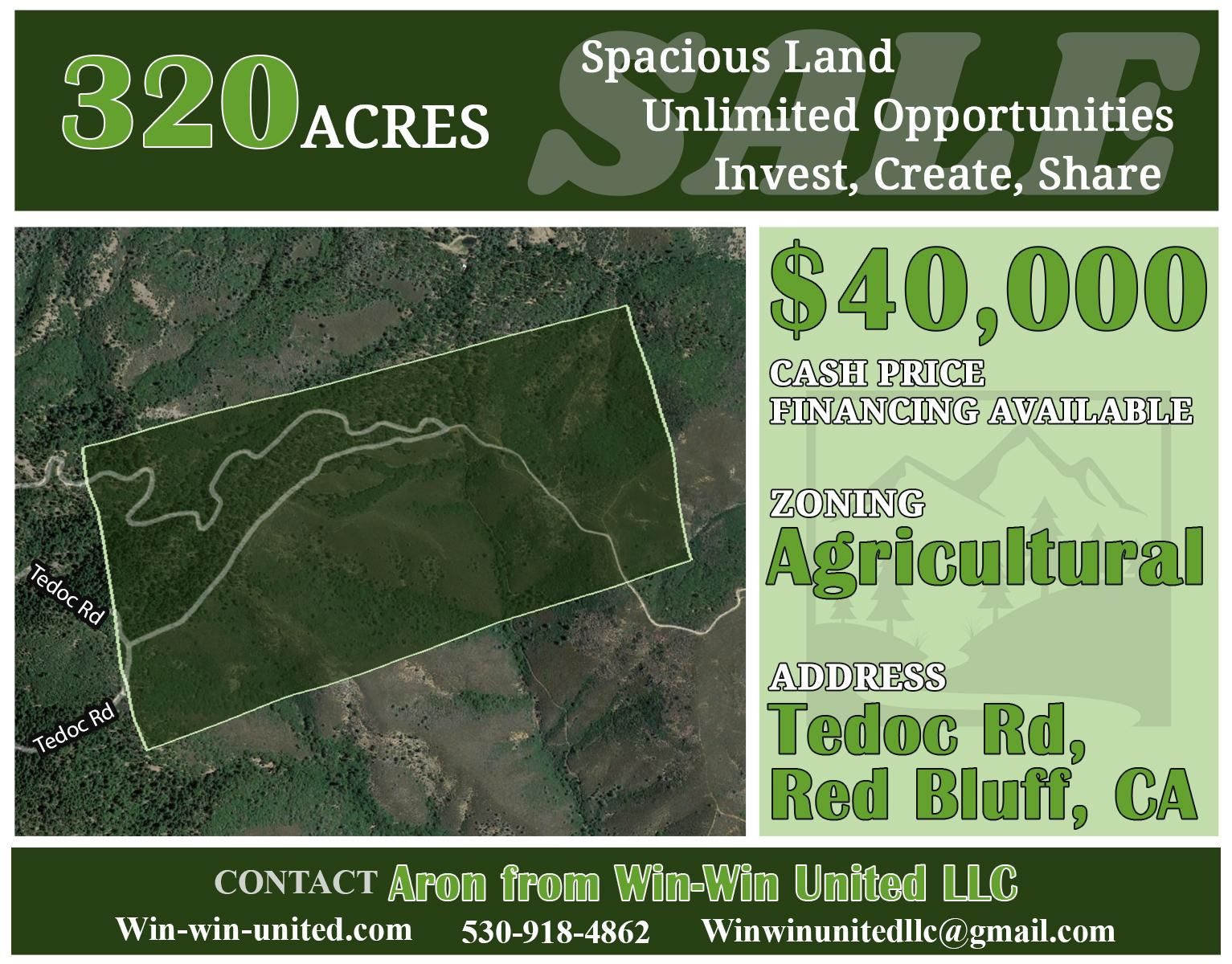 Red Bluff, Tehama County, CA Recreational Property, Undeveloped Land