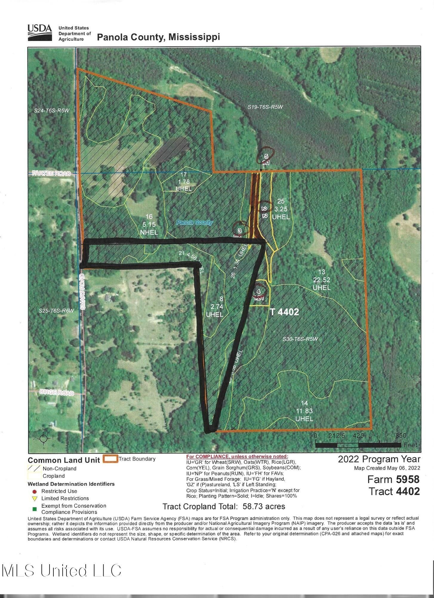 Como, Panola County, MS Undeveloped Land for sale Property ID