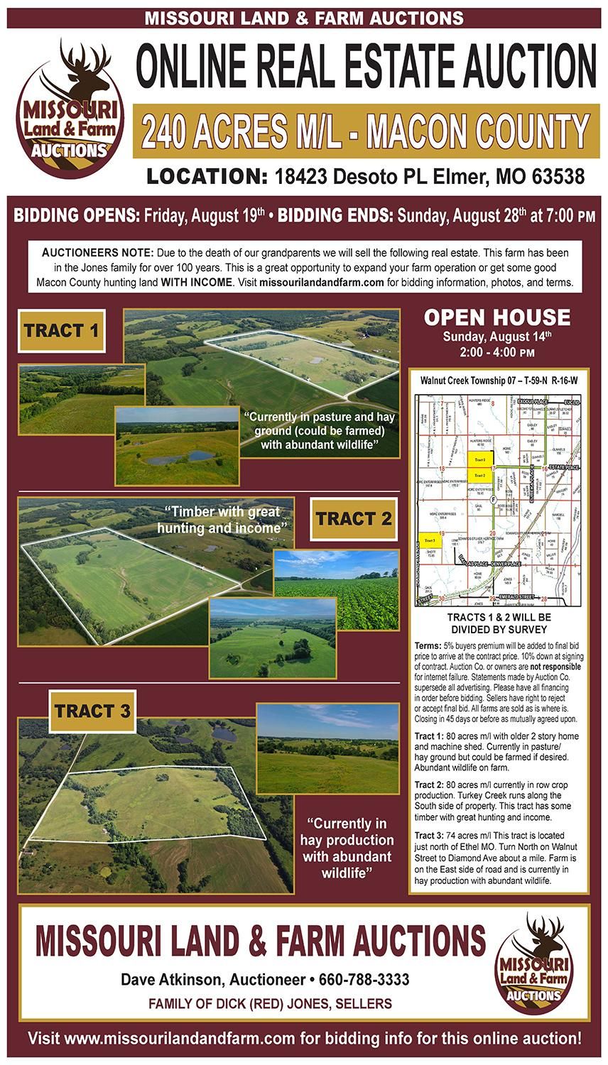 Ethel, Macon County, MO Farms and Ranches, Recreational Property