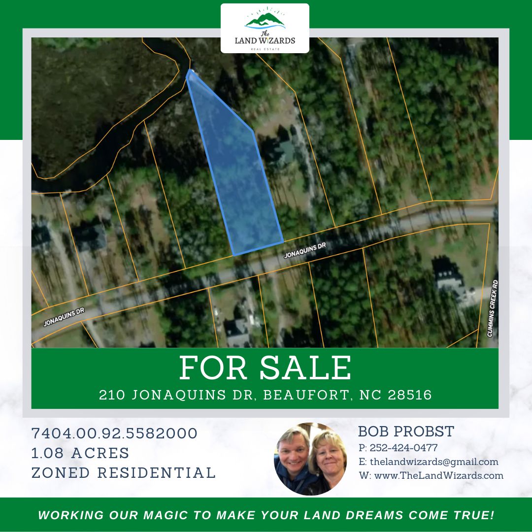 Beaufort, Carteret County, NC Recreational Property, Undeveloped Land