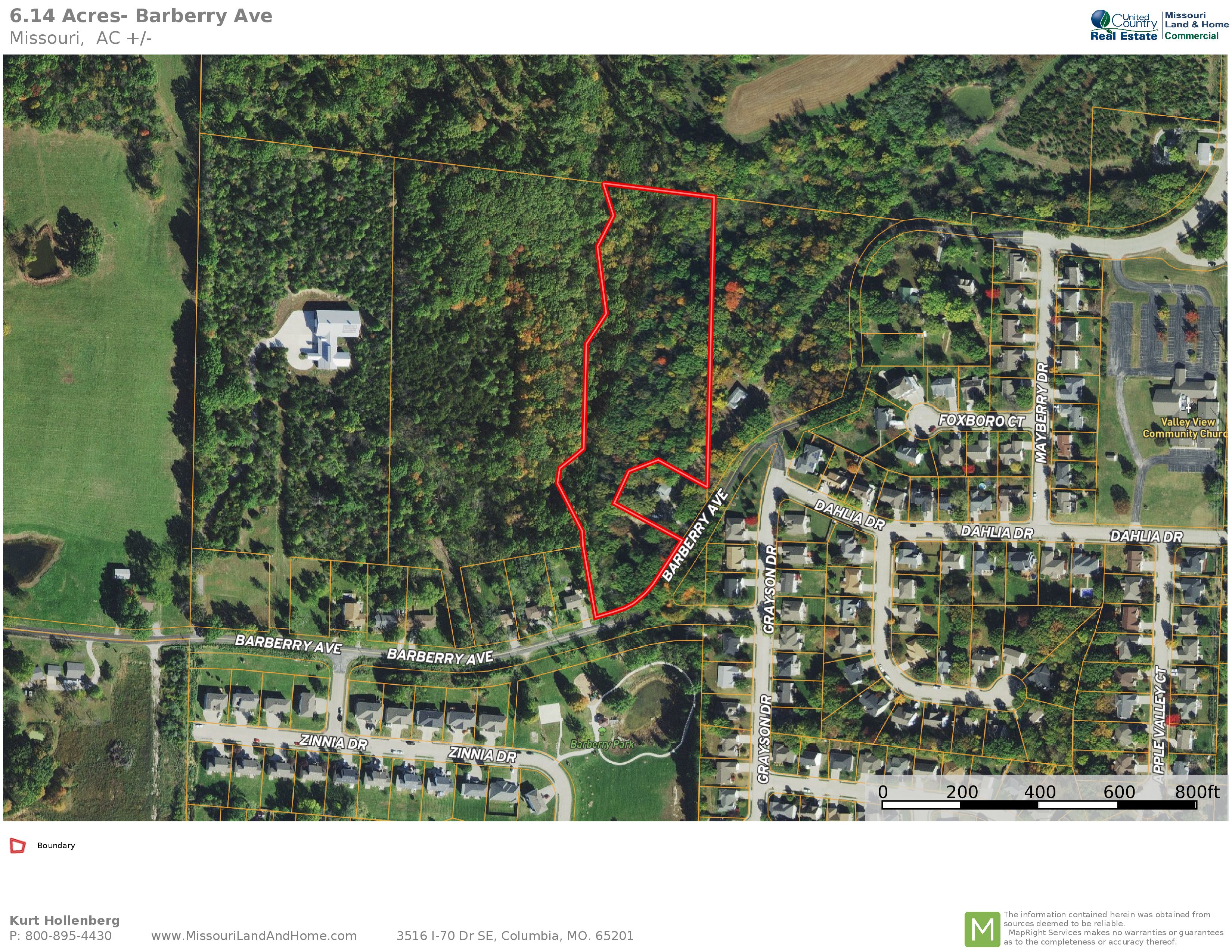 Columbia, Boone County, MO Undeveloped Land for sale Property ID