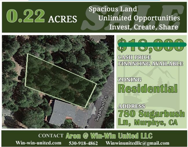 Murphys, Calaveras County, CA Recreational Property, Undeveloped Land