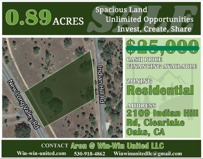 Clearlake Oaks, Lake County, CA Recreational Property, Undeveloped Land