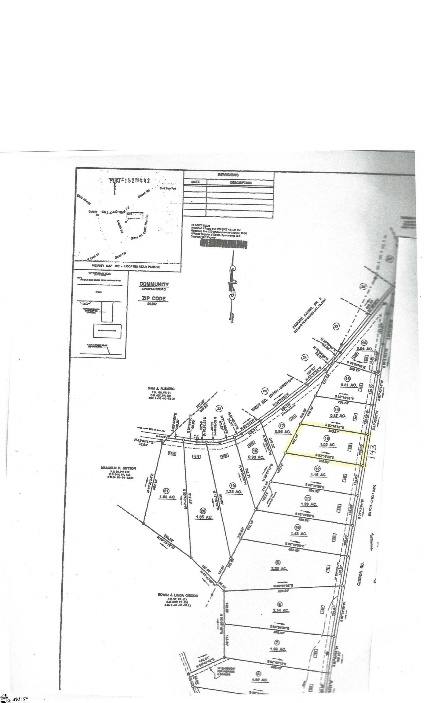 Spartanburg, Spartanburg County, SC Undeveloped Land, Homesites for