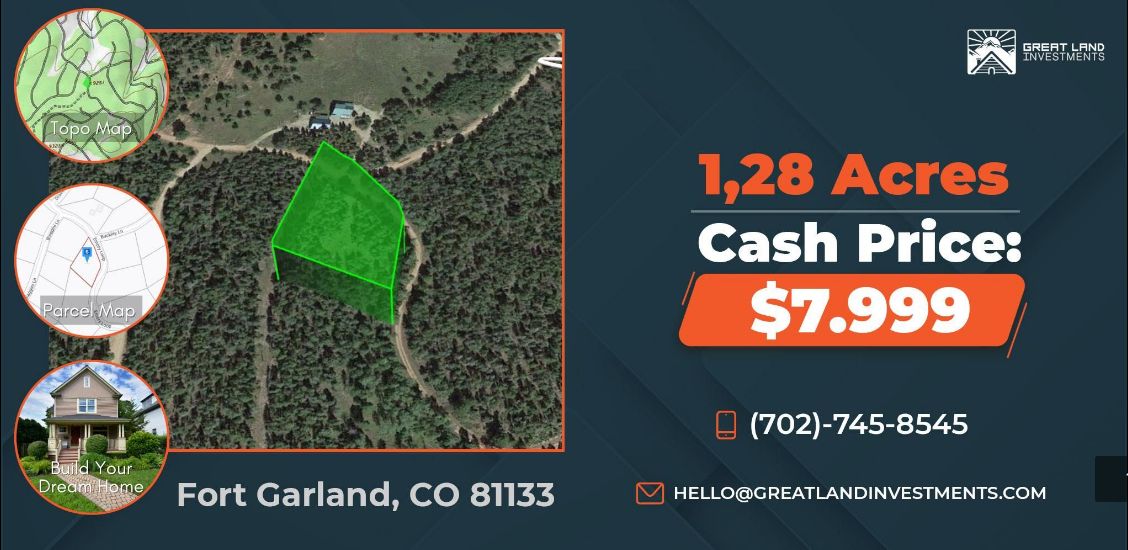 Fort Garland, Costilla County, CO Recreational Property, Undeveloped