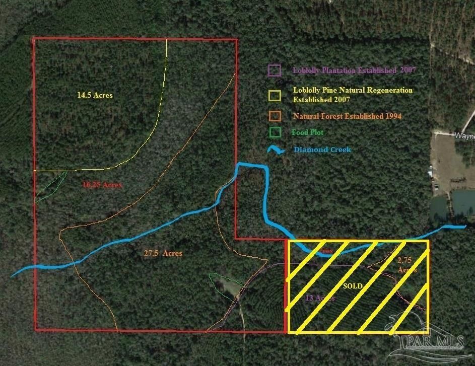 Jay, Santa Rosa County, FL Undeveloped Land, Lakefront Property