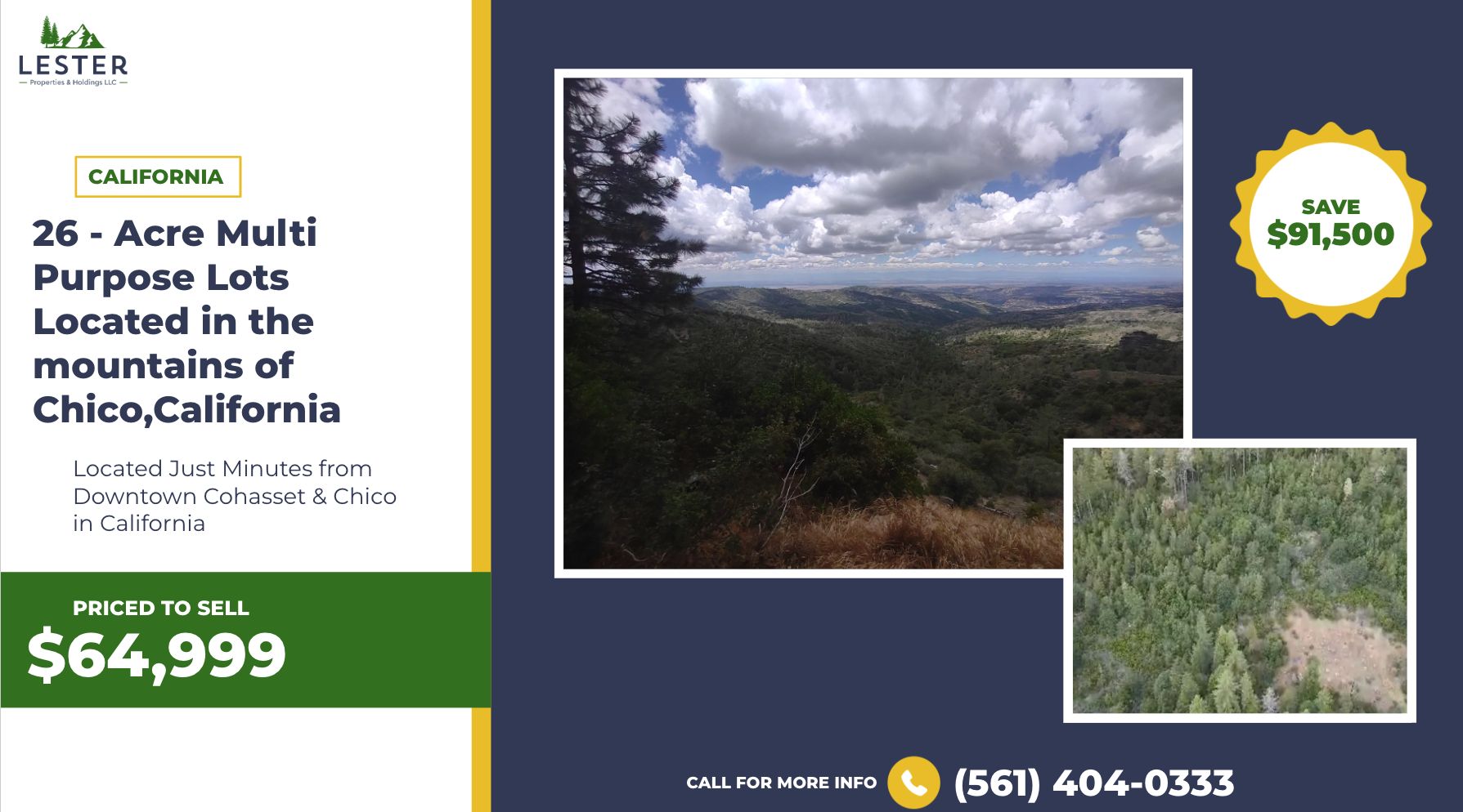 Chico, Tehama County, CA Undeveloped Land for sale Property ID