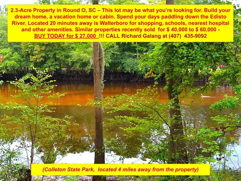 Round O, Colleton County, SC Recreational Property, Undeveloped Land